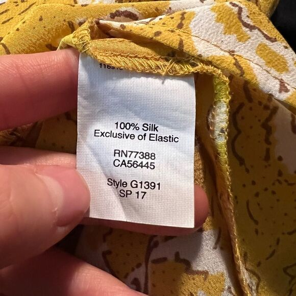 Madewell 100% silk off the shoulder floral shirt - Picture 13 of 15